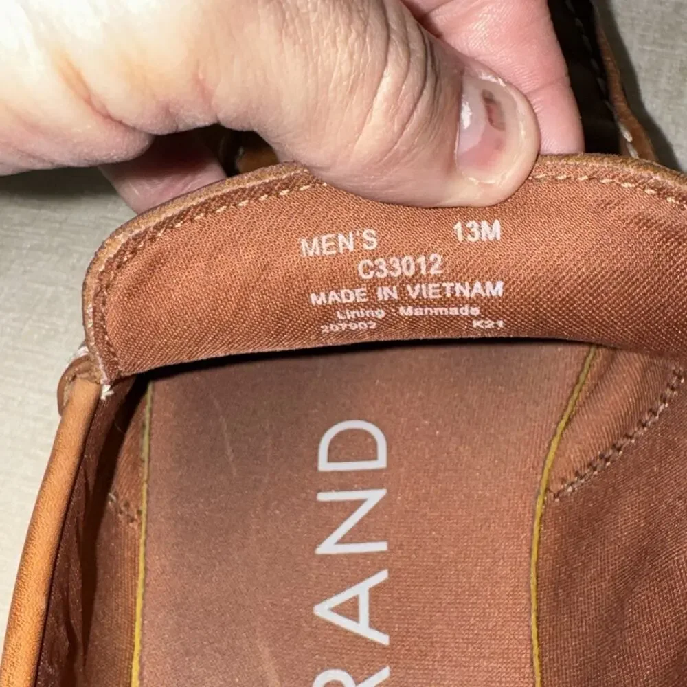 Cole Haan Men's Zerogrand Penny Loafer Size 13 British Tan C33012 Lightweight